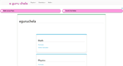 Desktop Screenshot of eguruchela.com